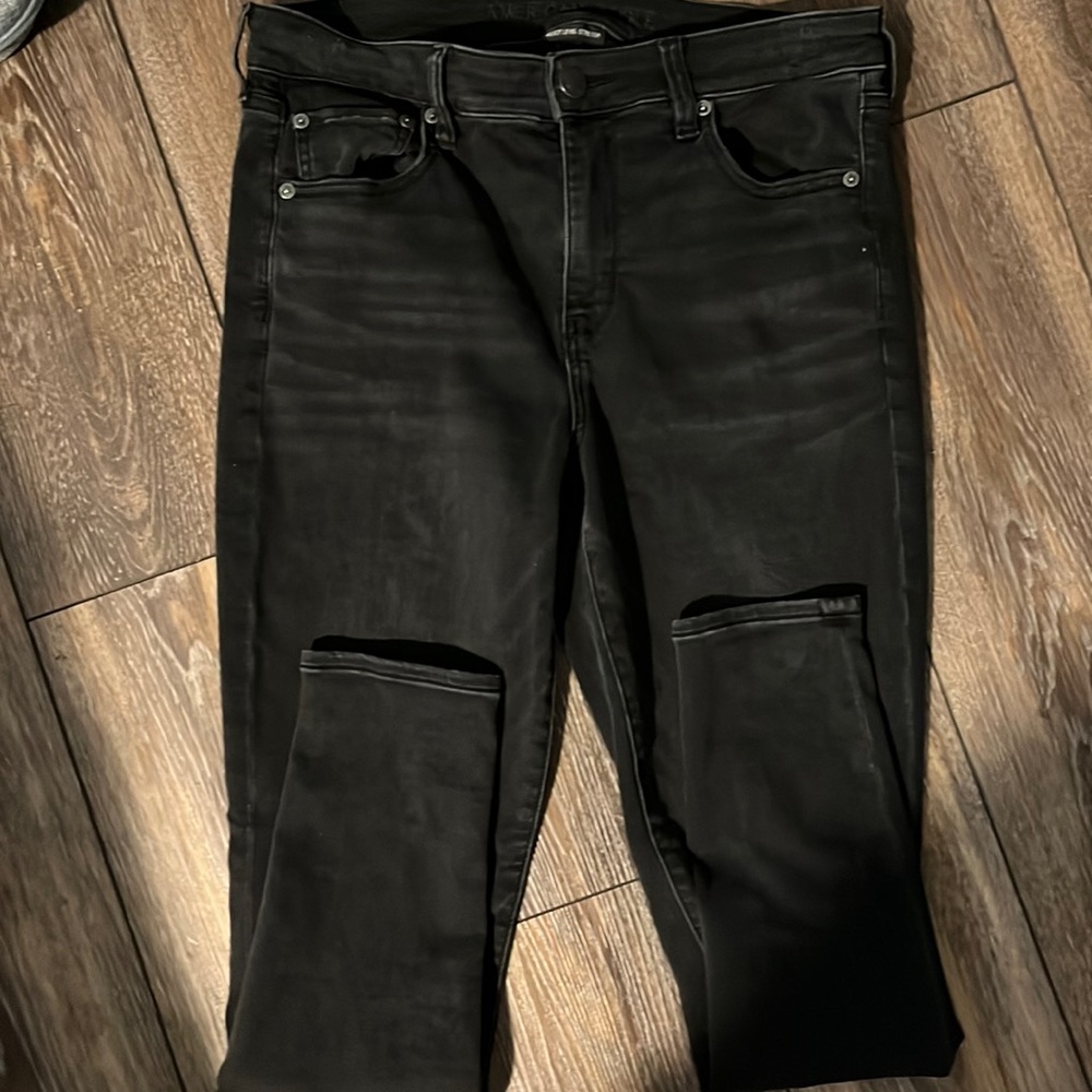 American eagle skinny black jeans